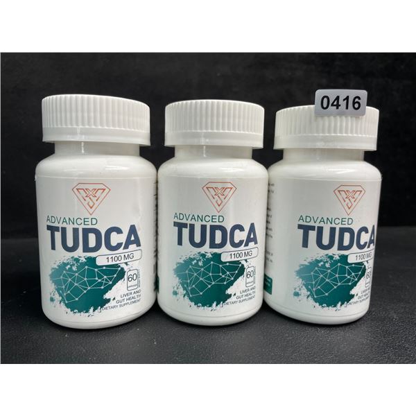 3 Bottles of Advanced Tudca (1100mg) Liver & Gut Health Supplement (60 Capsules) - New
