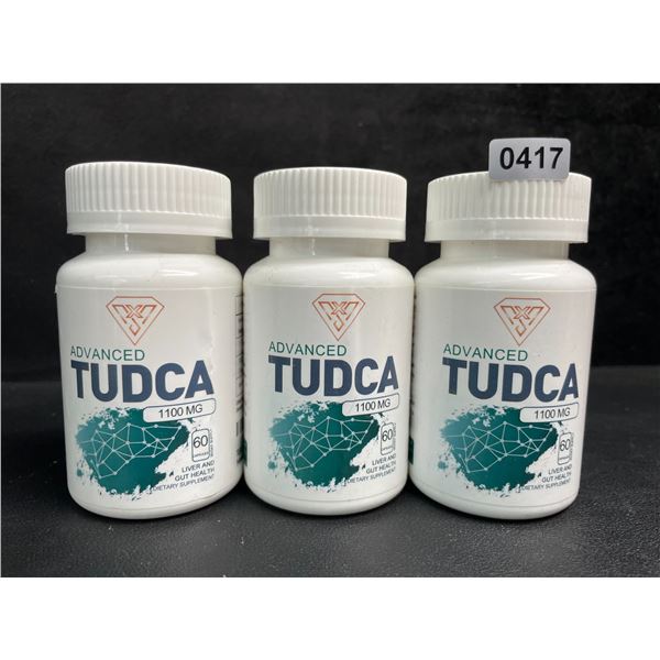 3 Bottles of Advanced Tudca (1100mg) Liver & Gut Health Supplement (60 Capsules) - New