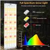 Image 3 : 4PC LED Grow Lights; Full-Spectrum 40W Thin Grow Light Panels for Under Cabinet/Plant Shelves - New