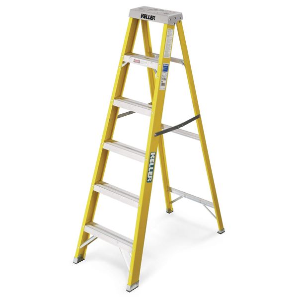 KELLER 6FT Portable Step Ladder - 250lb Capacity - Like New!