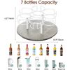Image 3 : Rotating Coffee Syrup/Bottle Organizer Rack - 7-Bottle Countertop Bottle Storage Rack- New in Box