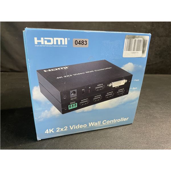 1 HDMI Extender/Converter - 4K 2x2 Video Wall Controller - New