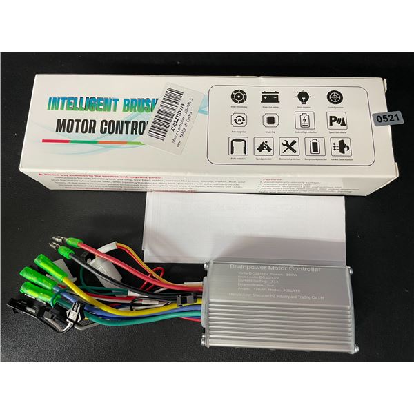 1 Brushless Motor Controller - 36V/48V 350W Speed Controller - New