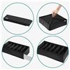 Image 3 : Navaris Set of 4 Storage Boxes/Organizer Boxes for Clothes Drawers (Black) Collapsible Design - New
