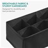 Image 4 : Navaris Set of 4 Storage Boxes/Organizer Boxes for Clothes Drawers (Black) Collapsible Design - New