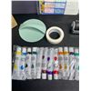 Image 4 : Gel Printing Plate Kit - Complete Printmaking Art Set w/ Paints/Tools for Gel Plate Printing - New