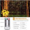 Image 2 : LED String Light/Fairy Curtain Lights (9.8FT) w/ Remote Control; 8 Lighting Modes - New