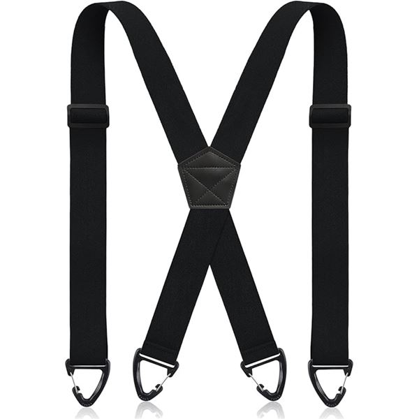 3 Packs/Sets of Men's Suspenders for Trousers/Pants - Wide X Back/Adjustable Suspenders/Braces - New