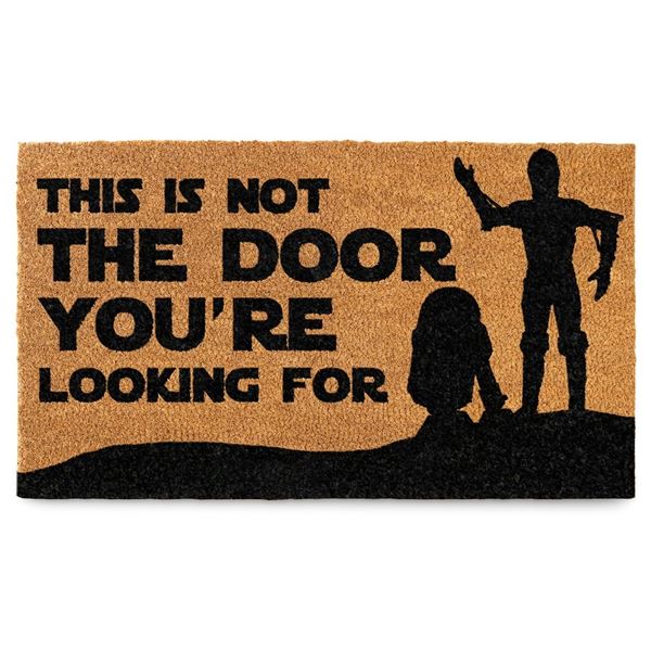 Star Wars Door Mat (30 x 17inch) "This Is Not the Door You Are Looking For" Outdoor Door Mat - New