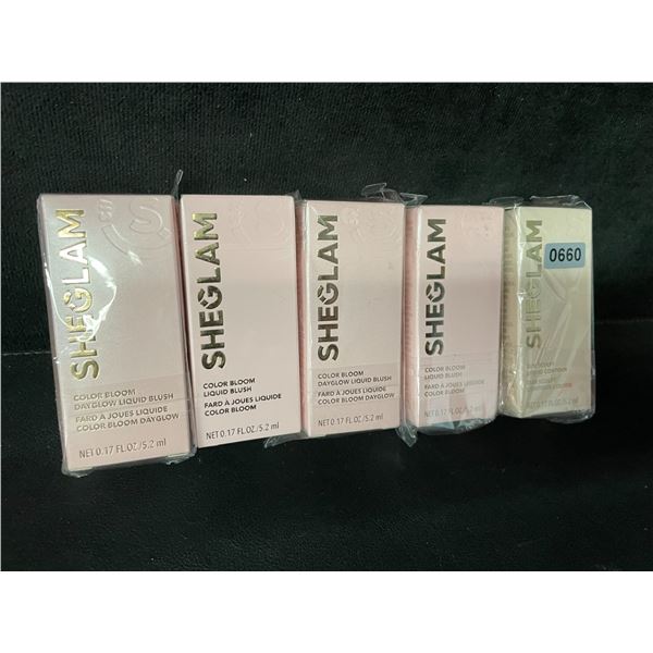 5 Assorted Sheglam Color Bloom Dayglow Liquid Blush/Liquid Contour Makeup (5.2ml) - New