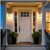 Image 7 : 2-Pack Outdoor Wall Lanterns/Exterior Light Fixtures with Clear Glass for Front Door/Porch - New