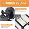 Image 8 : 2-Pack Outdoor Wall Lanterns/Exterior Light Fixtures with Clear Glass for Front Door/Porch - New