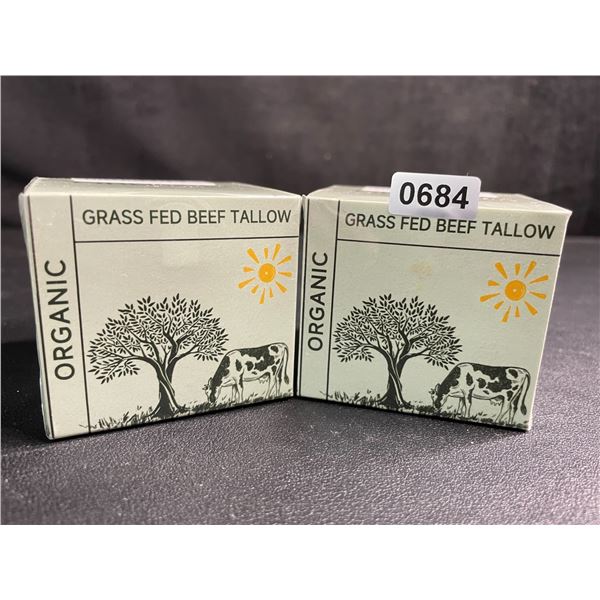 2 Boxes of Organic Grass Fed Beef Tallow Balm (50g) - New Sealed