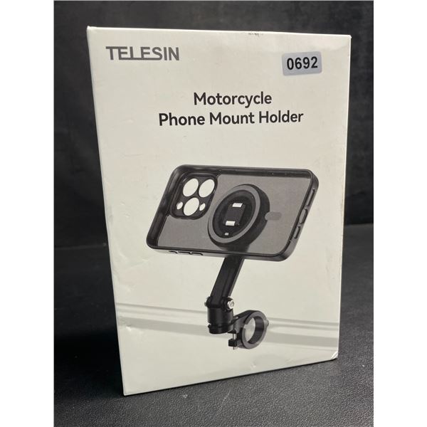Telesin Motorcycle Phone Mount Holder - New Sealed