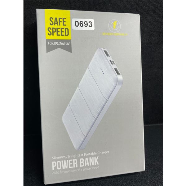 Slim & Light 15,000mAh Power Bank/Portable Charger - Brand New