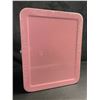 Image 6 : Metal Cash Box/Money Lock Box with Key - Pink - Portable Money Box - New Sealed!
