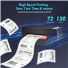 Image 10 : Shipping Label Printer/Bluetooth Thermal Label Printer - Prints 4" x 6" Labels - Open Box/Like New