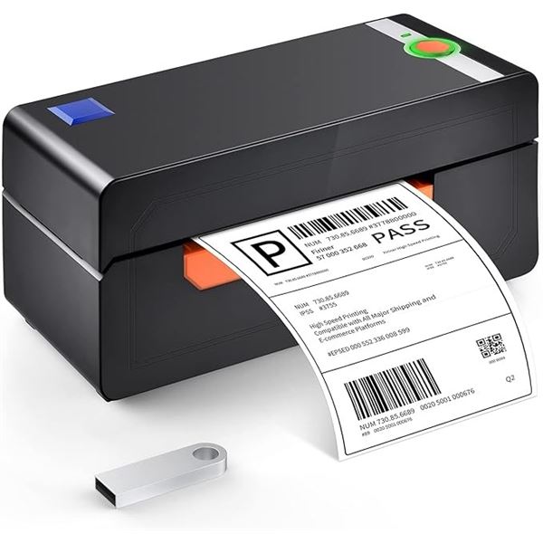 Shipping Label Printer/Bluetooth Thermal Label Printer - Prints 4" x 6" Labels - Open Box/Like New