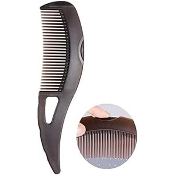 Lot of 12 Dandruff Combs/Hair Combs with Quick-Release Button to Release Dirt/Dandruff Debris - New