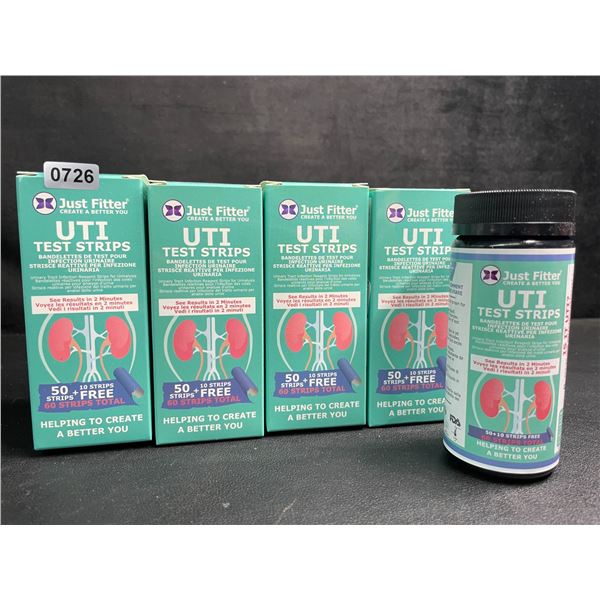 4 Boxes of UTI Test Strips for At-Home Urinalysis - 50 Strips Each; Easy to Use - New
