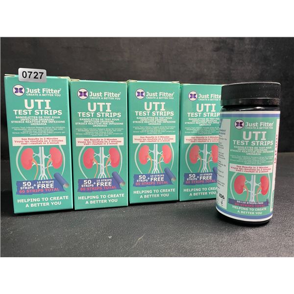 4 Boxes of UTI Test Strips for At-Home Urinalysis - 50 Strips Each; Easy to Use - New
