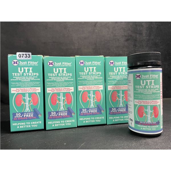 4 Boxes of UTI Test Strips for At-Home Urinalysis - 50 Strips Each; Easy to Use - New