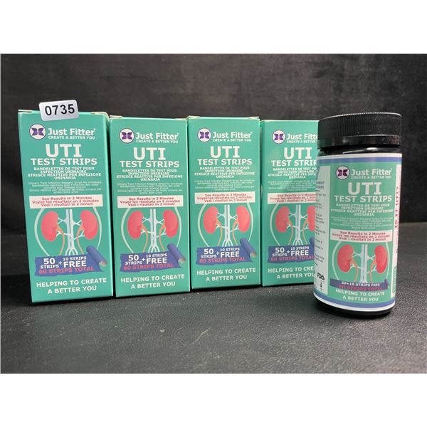 4 Boxes of UTI Test Strips for At-Home Urinalysis - 50 Strips Each; Easy to Use - New