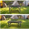 Image 10 : Folding Grill Table/Mini Camping Table with Mesh Top & Adjustable Height - New in Box!