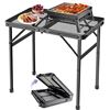 Image 1 : Folding Grill Table/Mini Camping Table with Mesh Top & Adjustable Height - New in Box!