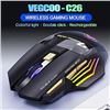 Image 2 : Rechargeable Wireless Gaming Mouse GX-X7 Silent Click Wireless Mouse w/ 2.4G USB Receiver - New