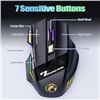 Image 5 : Rechargeable Wireless Gaming Mouse GX-X7 Silent Click Wireless Mouse w/ 2.4G USB Receiver - New