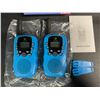 Image 2 : 2-Pack Walkie Talkie Set for Kids (Blue) - New