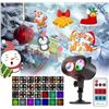 Image 1 : LED Motion Outdoor Holiday Projector Light with Interchangeable Slides/Designs & Colour Waves - New!