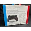 Image 3 : Wireless Controller for Nintendo Switch - Ergonomic Design; USB-C Rechargeable (Black) - New