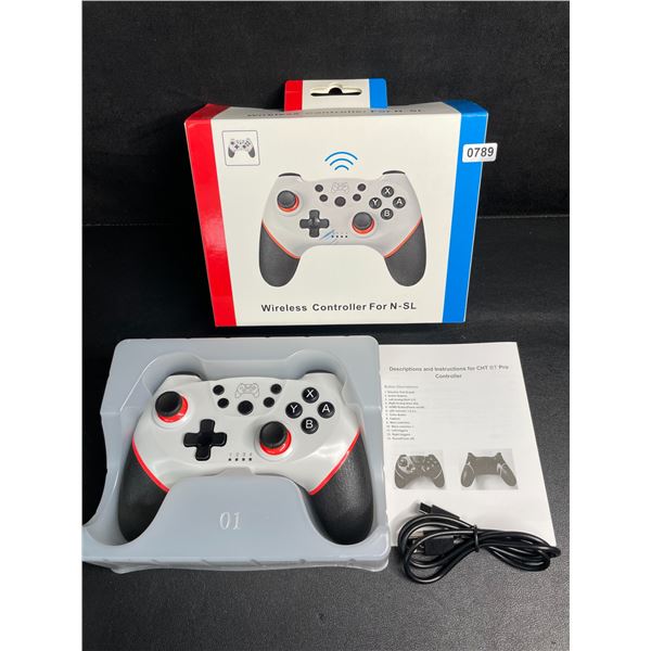 Wireless Controller for Nintendo Switch - Ergonomic Design; USB-C Rechargeable (White) - New