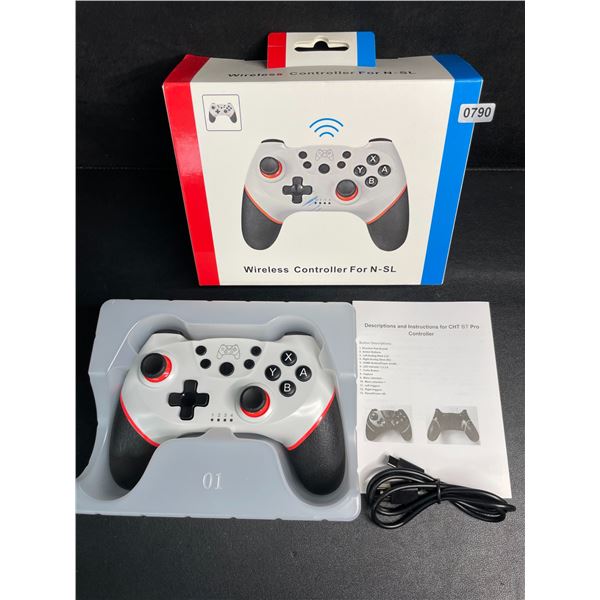 Wireless Controller for Nintendo Switch - Ergonomic Design; USB-C Rechargeable (White) - New