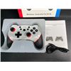 Image 2 : Wireless Controller for Nintendo Switch - Ergonomic Design; USB-C Rechargeable (White) - New