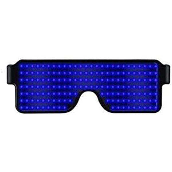 Lot of 3 LED Rechargeable Light-Up Design/Party Luminous Glasses with Flashing Patterns - New!