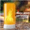 Image 5 : 2PC LED Flame Lights/Wireless USB-Rechargeable Flame Effect Lights with Remote Control - New!