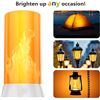 Image 6 : 2PC LED Flame Lights/Wireless USB-Rechargeable Flame Effect Lights with Remote Control - New!
