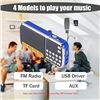 Image 10 : Portable Mini USB FM Radio/Mini Portable Speaker/MP3 Music Player (Blue) - New