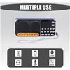 Image 7 : Portable Mini USB FM Radio/Mini Portable Speaker/MP3 Music Player (Blue) - New