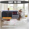 Image 8 : Portable Mini USB FM Radio/Mini Portable Speaker/MP3 Music Player (Blue) - New