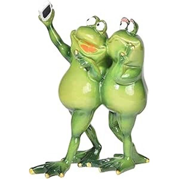 Self-Frog Statue for Lawn/Garden - Funny Frog Resin Statue/Lawn Ornament - New