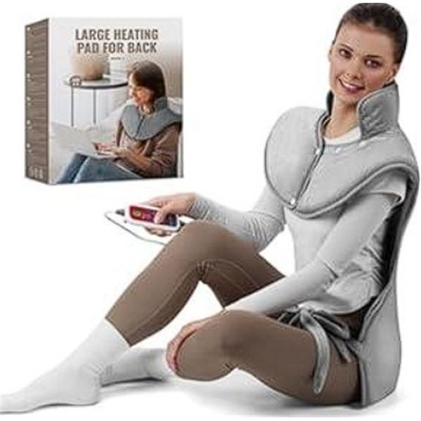 XL Heating Pad for Back/Neck/Shoulder Pain Relief (24" x 40") 6 Heat Settings - New/No Box*