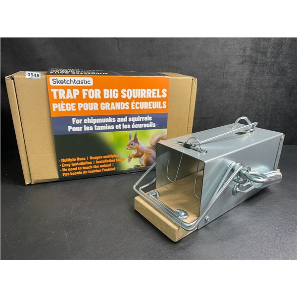 Sketchtastic Trap for Big Squirrels/Chipmunks - For Outdoor Yard/Patio Use - Brand New