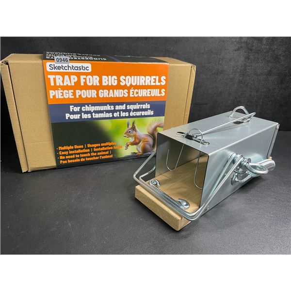 Sketchtastic Trap for Big Squirrels/Chipmunks - For Outdoor Yard/Patio Use - Brand New