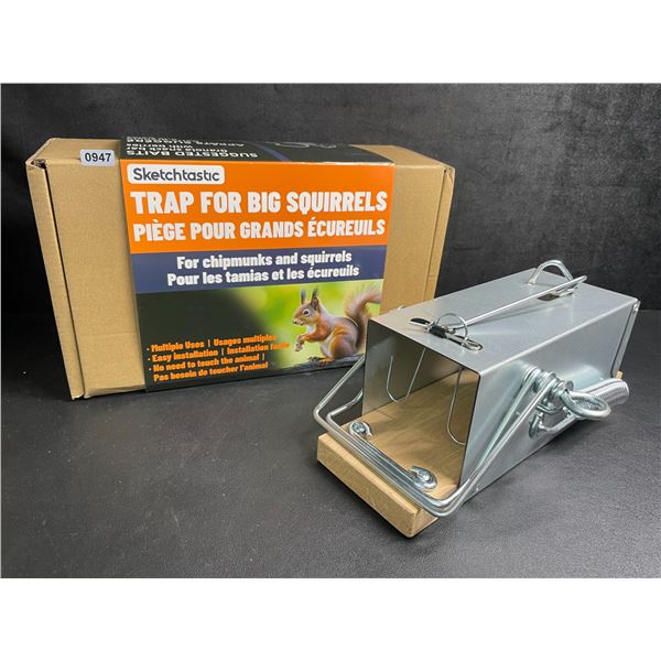 Sketchtastic Trap for Big Squirrels/Chipmunks - For Outdoor Yard/Patio Use - Brand New
