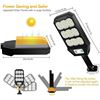 Image 10 : 2-Pack LED Solar Street Lights for Outdoors w/ Remote Control; Motion Sensor Solar Security Lights