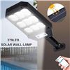 Image 6 : 2-Pack LED Solar Street Lights for Outdoors w/ Remote Control; Motion Sensor Solar Security Lights
